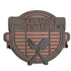 آویز حوله چوبی